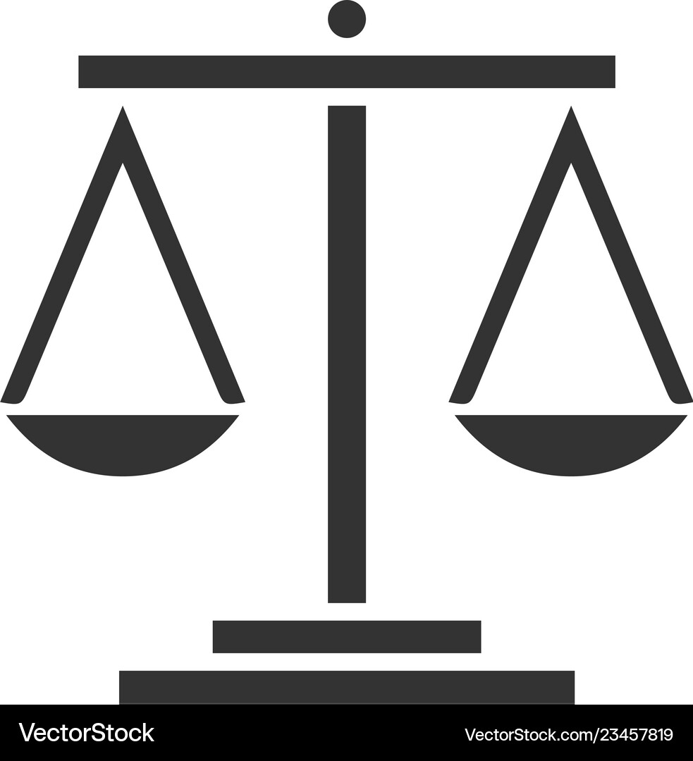 Libra icon flat Royalty Free Vector Image - VectorStock