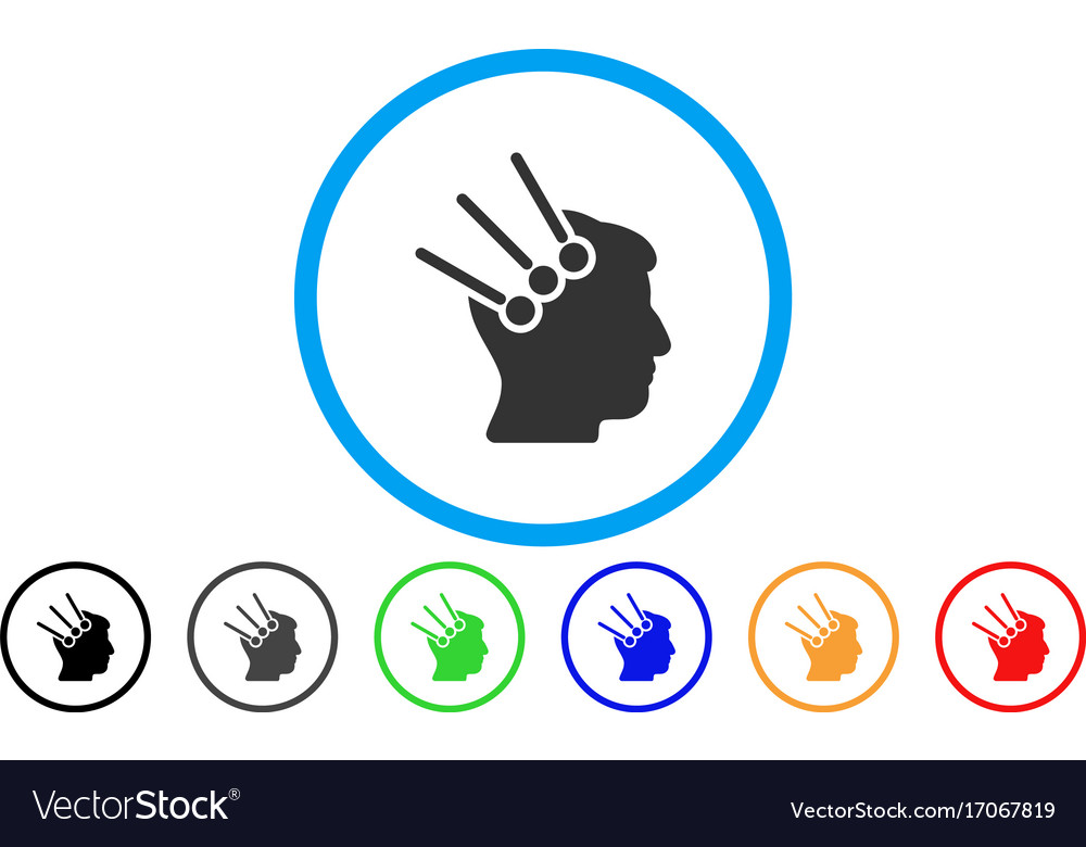 Neural interface connectors rounded icon