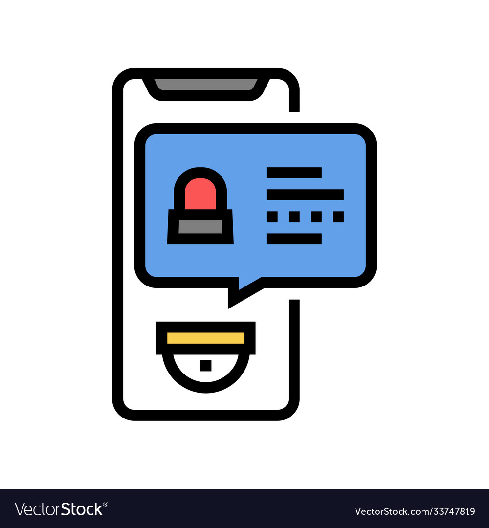 Security application message color icon