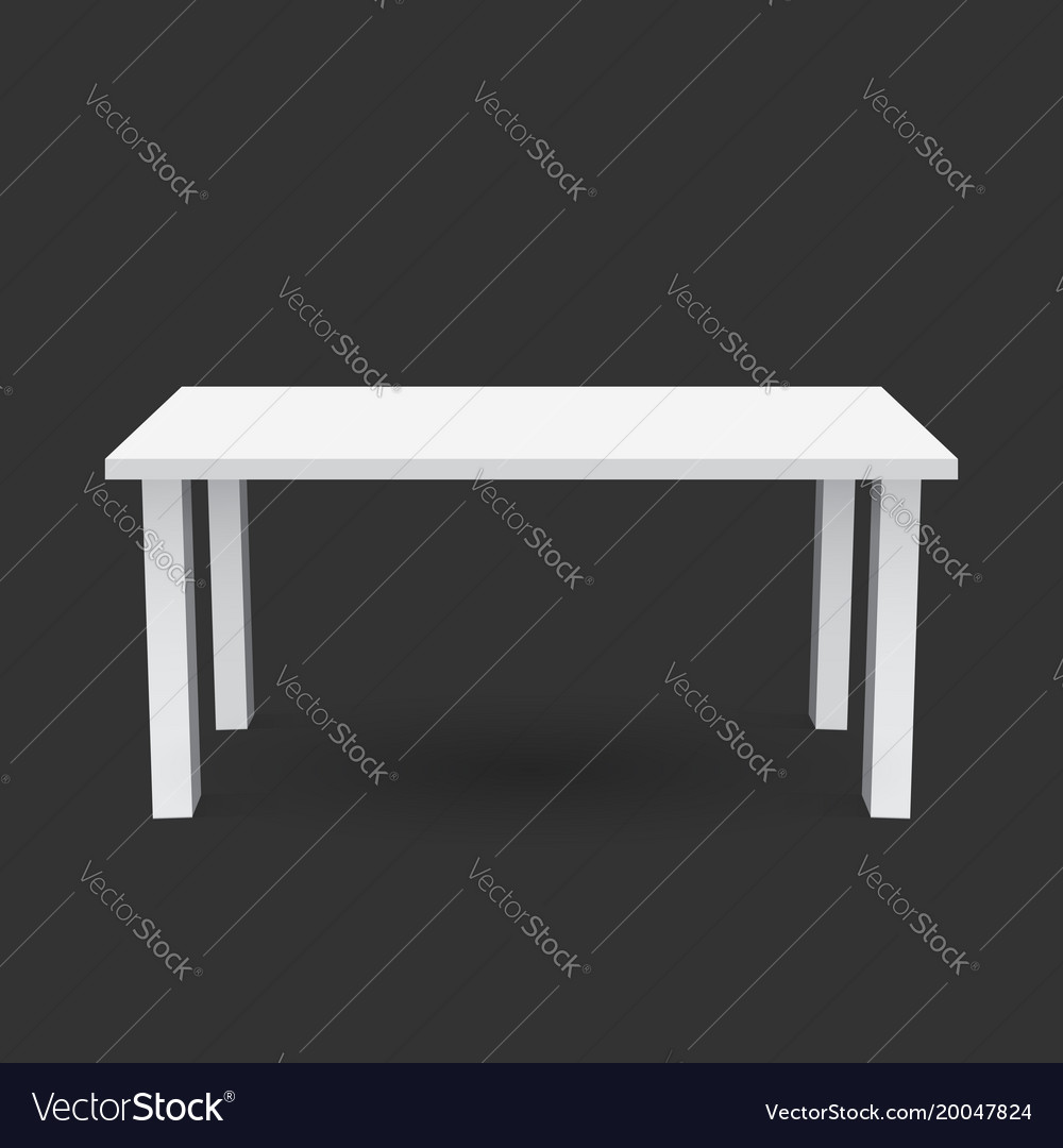 3d table for object presentation empty white top
