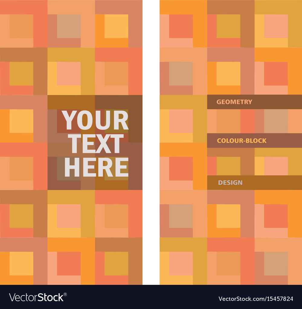 Abstract color-block background with place for tex