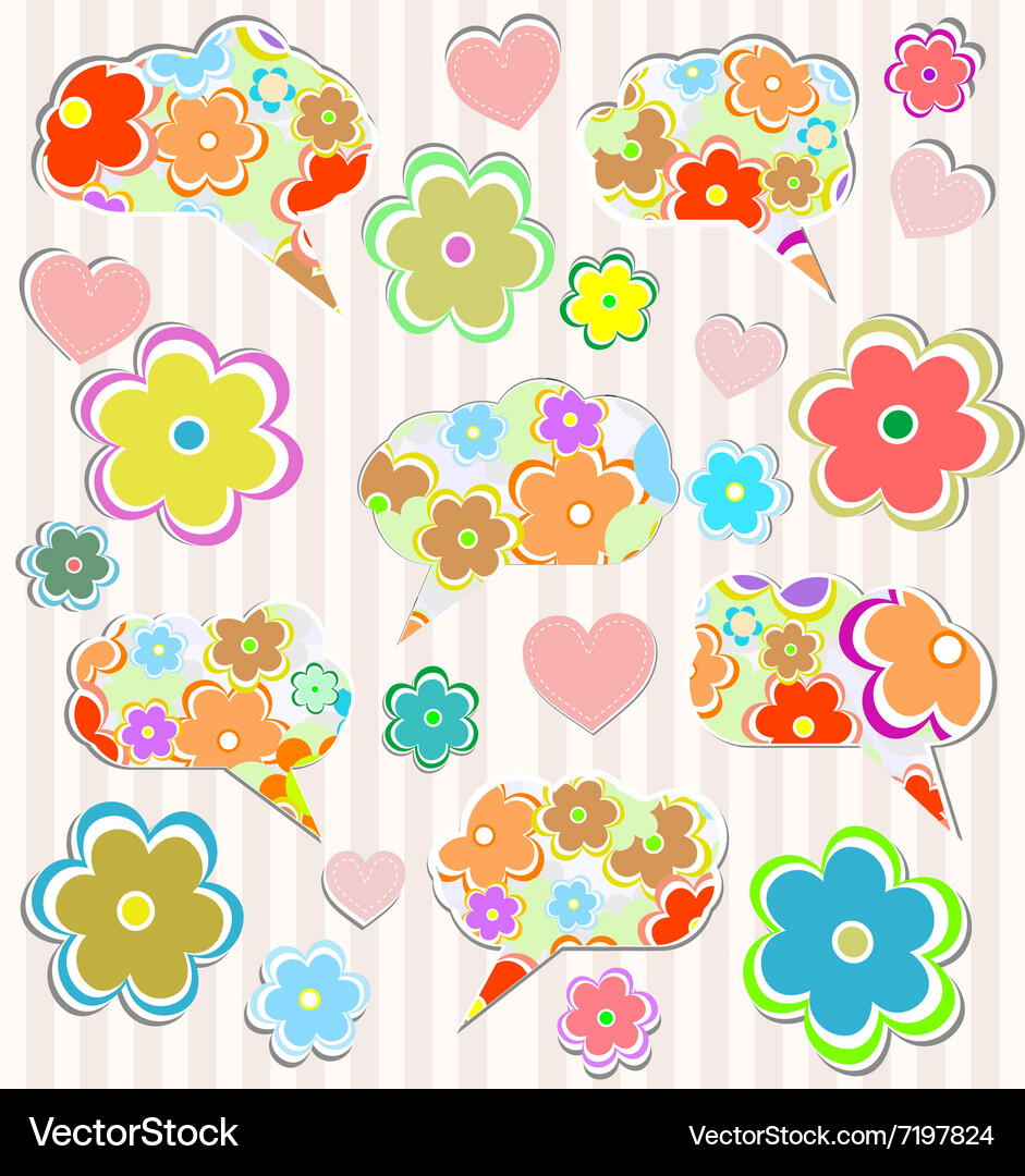 Abstract flowers background Royalty Free Vector Image