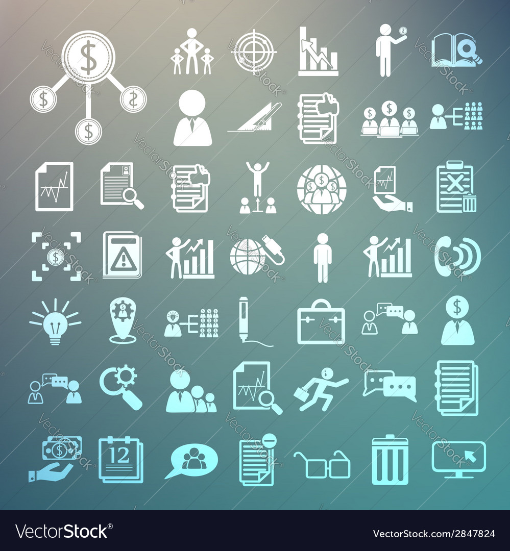 Business icons and finance icons set2 on retina ba