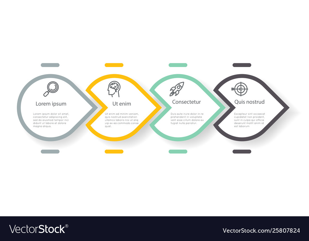 Business process diagram infographic presentation