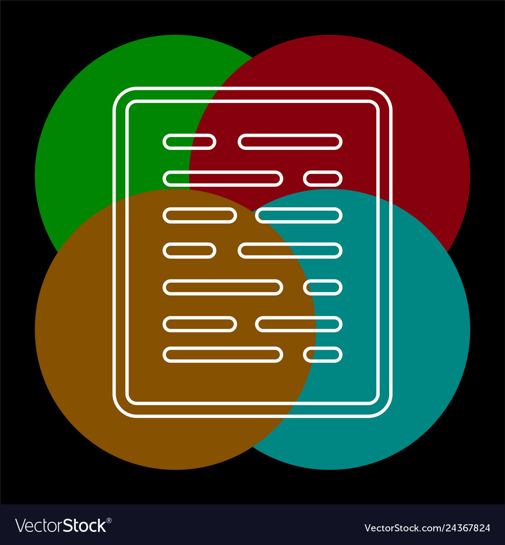 Document list - paper icon web page symbol