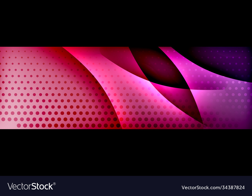 Fluid gradient neon color waves abstract
