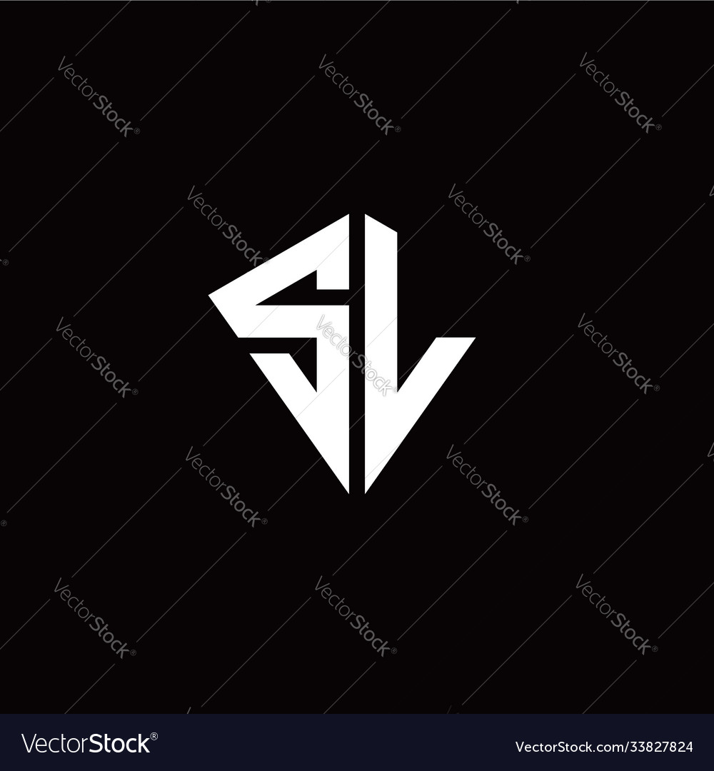 Original s l Brief mit Kite Modern Style Logo vector image Original s l Brief mit Kite Modern Style Logo