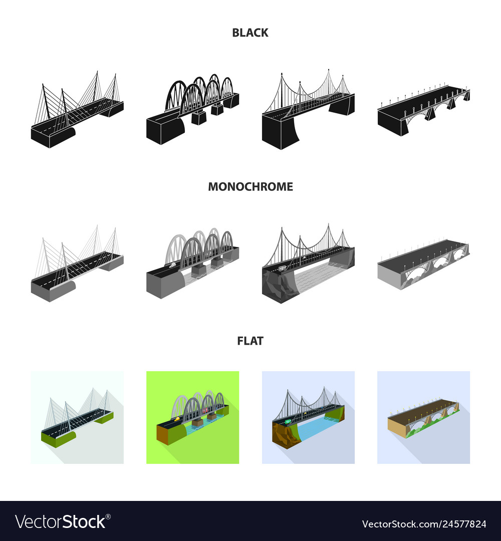 Isolated object of connection and design logo set vector image Isolated object of connection and design logo set