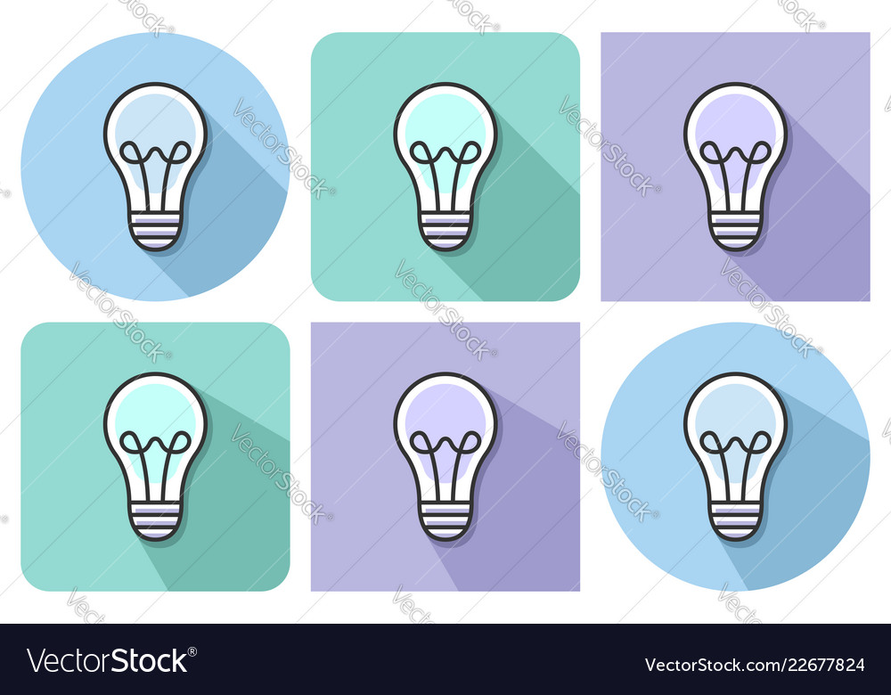Outlined icon of lamp with parallel vector image Outlined icon of lamp with parallel