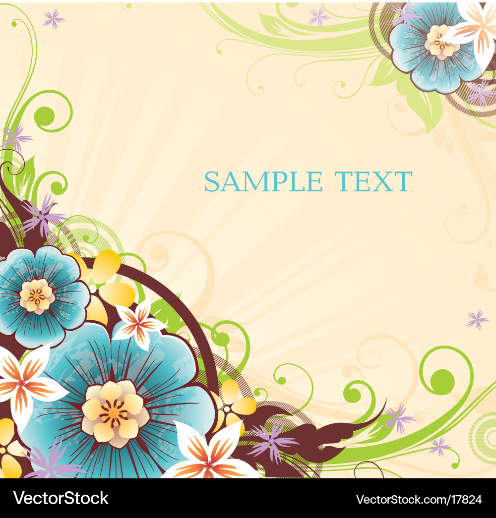 Spring flowers Royalty Free Vector Image - VectorStock