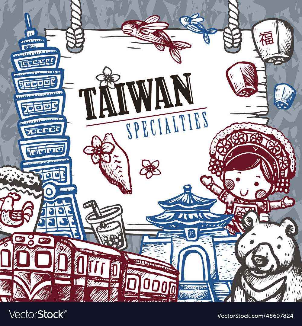 Taiwan specialties poster