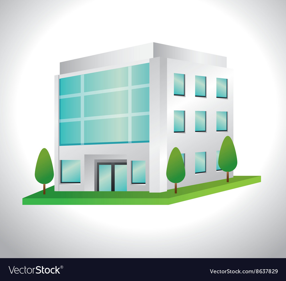 Building icon design Royalty Free Vector Image