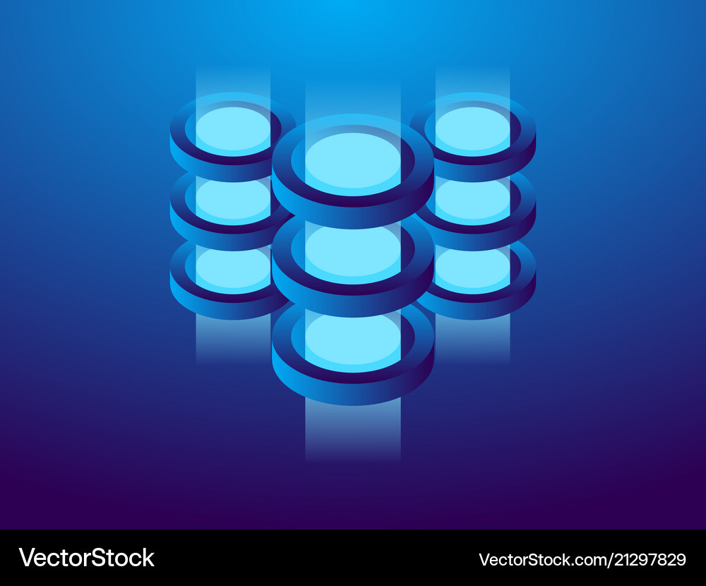 Cryptocurrency and blockchain Royalty Free Vector Image
