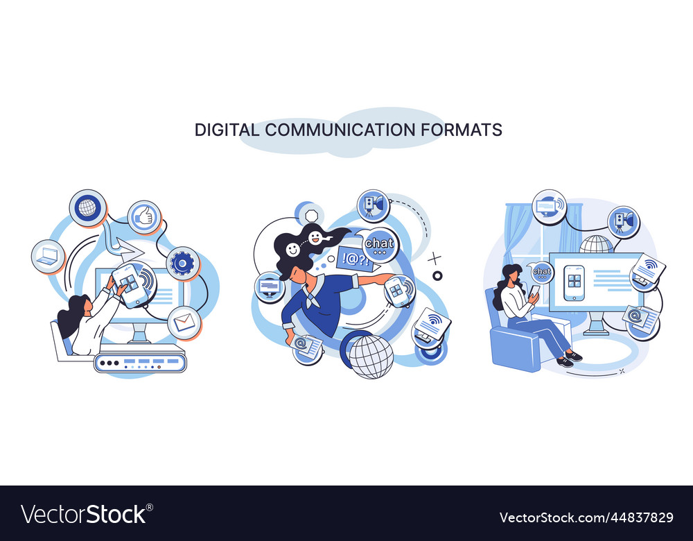 Digital communication formats metaphor content