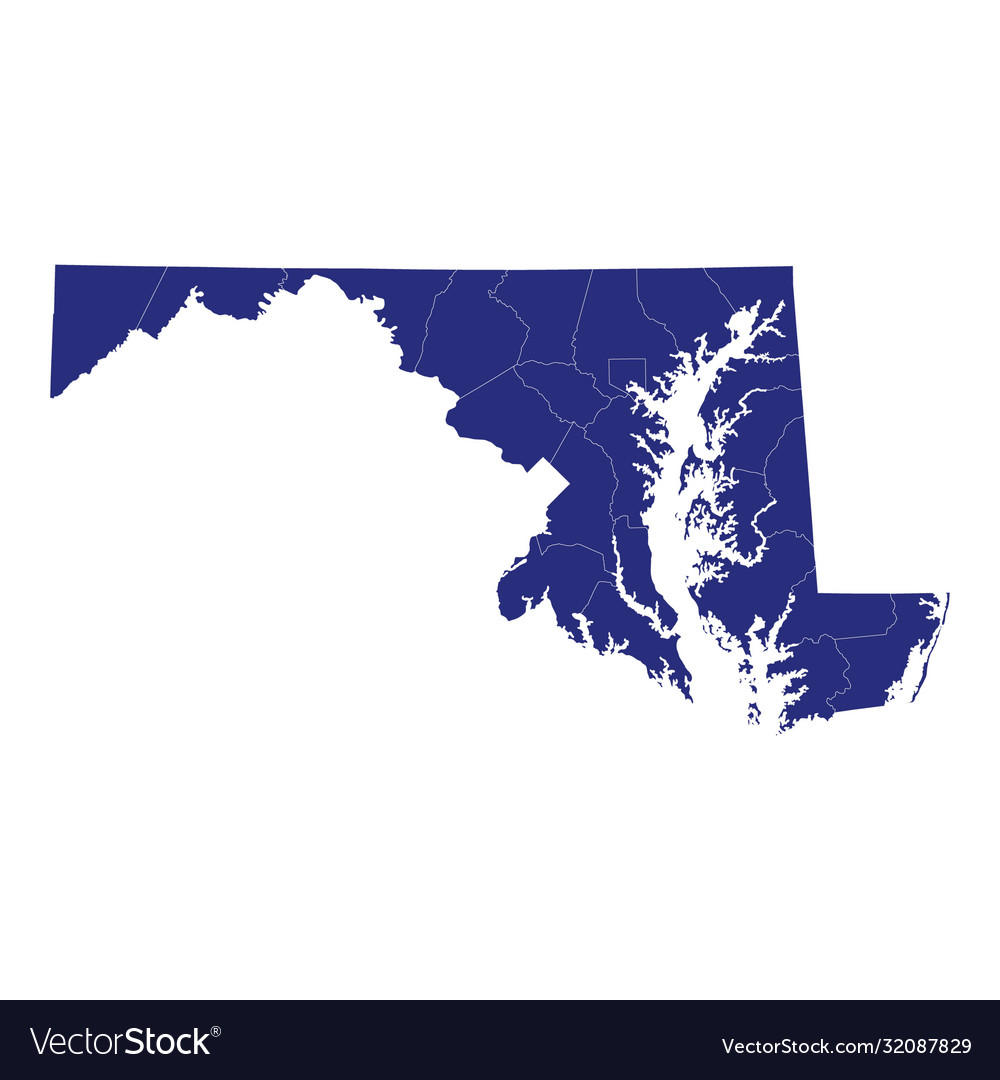 High quality map a state united states vector image High quality map a state united states
