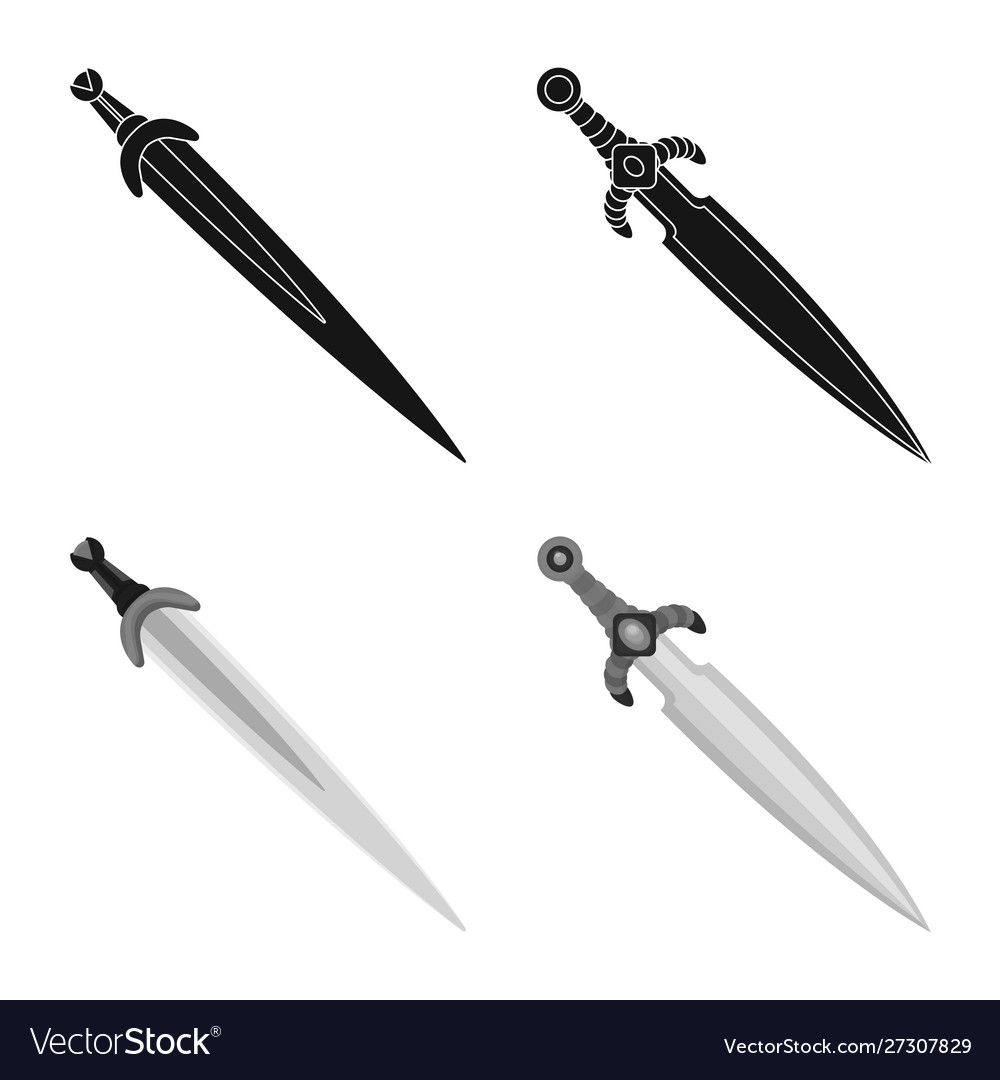 Isolated object game and armor icon collection