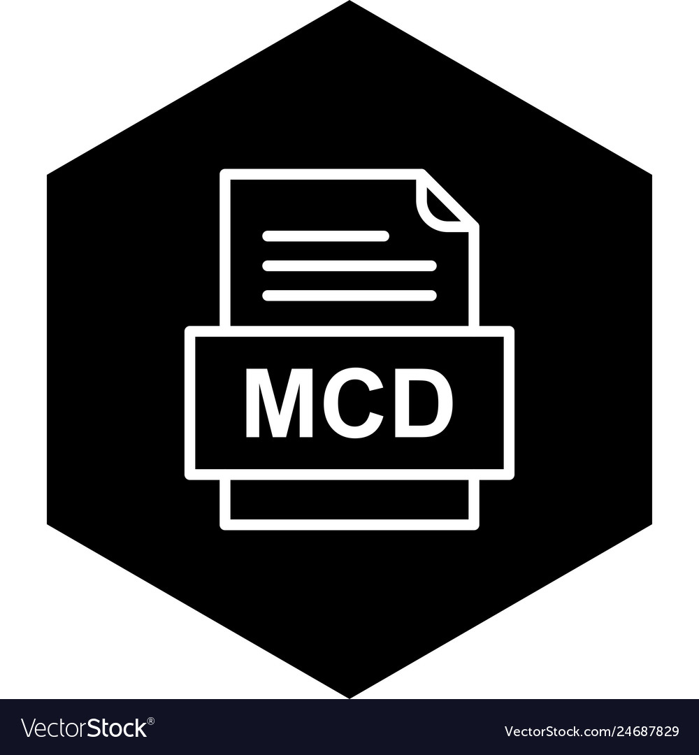 Mcd file document icon