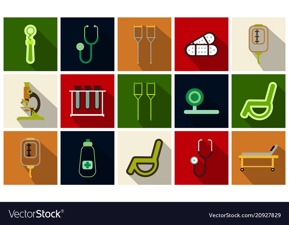 Medizinisches Icon Set - Gesundheitssymbole