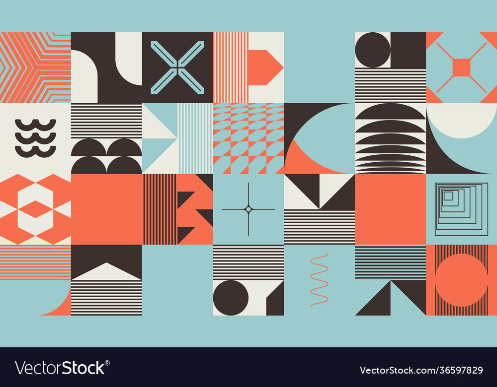 Retro future abstract pattern