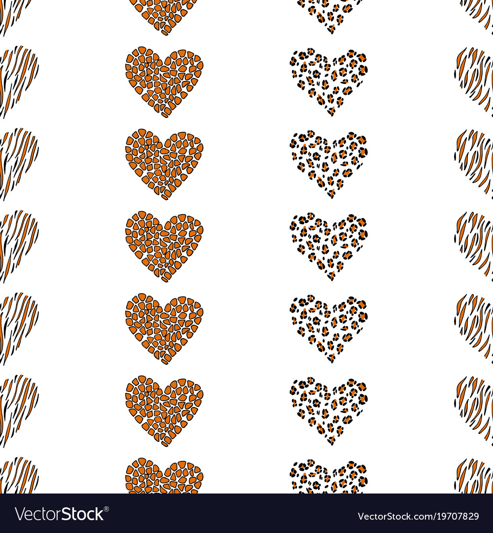 Seamless pattern background heart