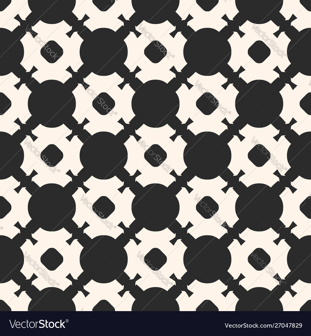 Seamless pattern monochrome mosaic texture vector image Seamless pattern monochrome mosaic texture