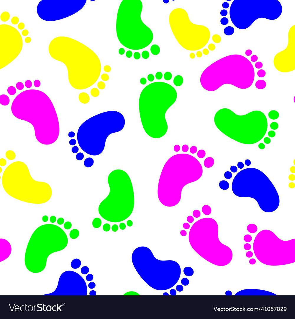 Seamless pattern with footprint Vector Image Seamless pattern with footprint