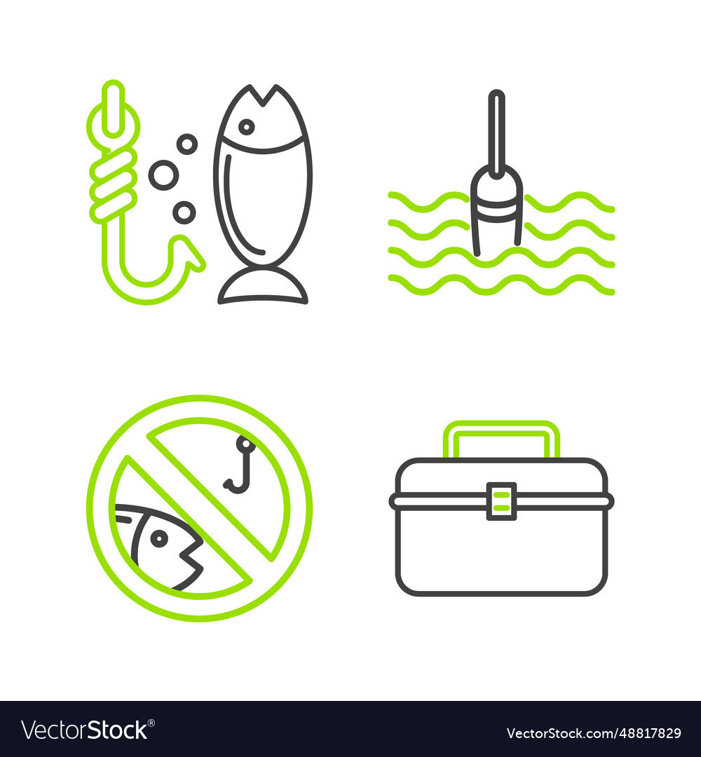 Set line case or box container for wobbler vector image Set line case or box container for wobbler