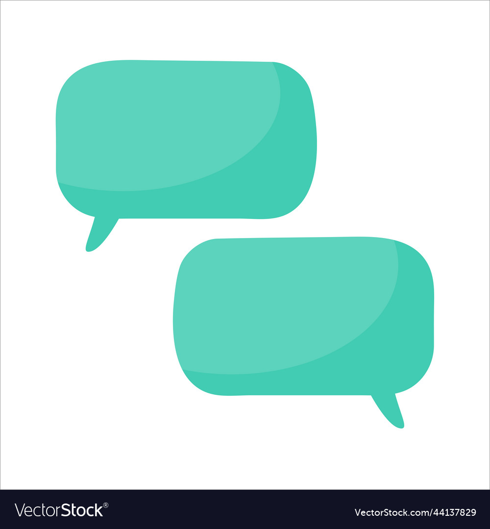 Speech bubble for entering conversation messages vector image Speech bubble for entering conversation messages