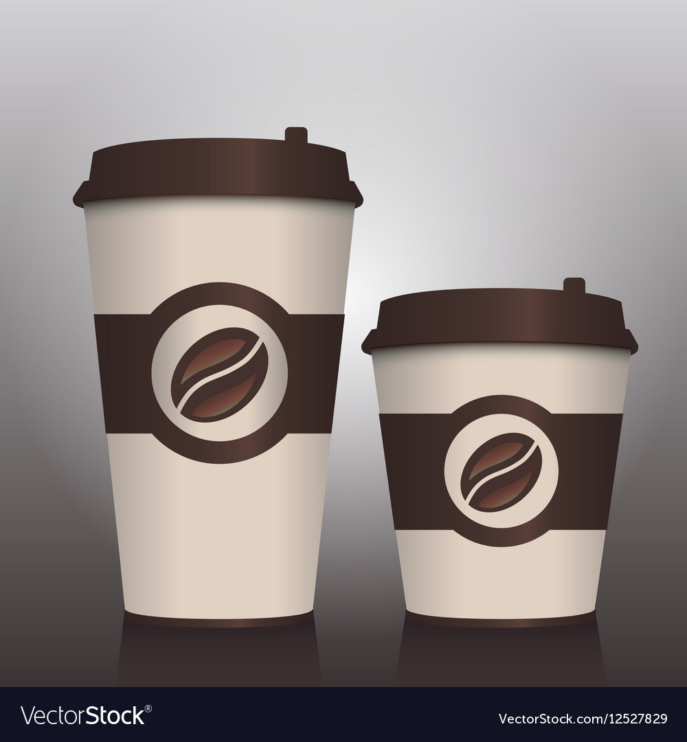 paper cups Royalty Free Vector Image