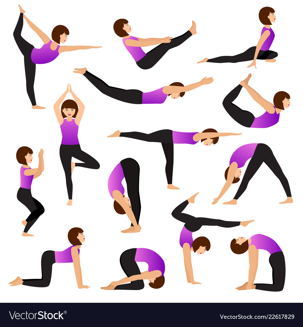Young Woman in Yoga Pose