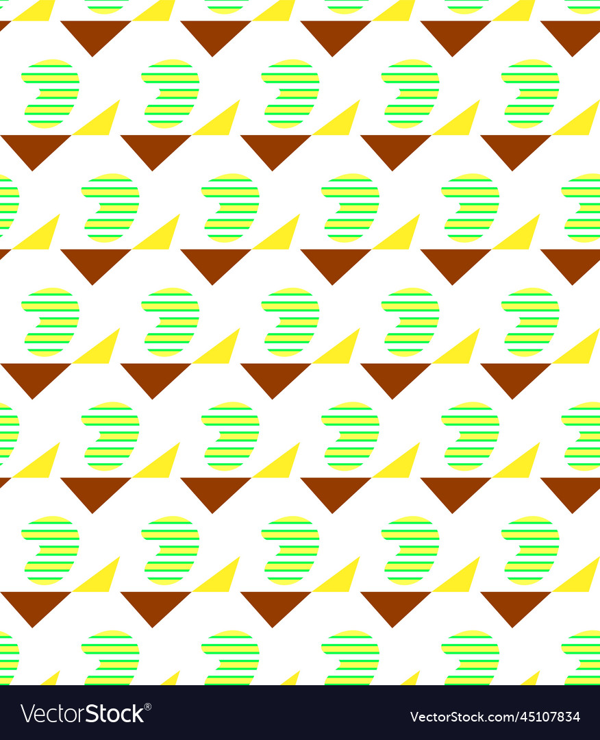 Abstract geometry seamless pattern retro