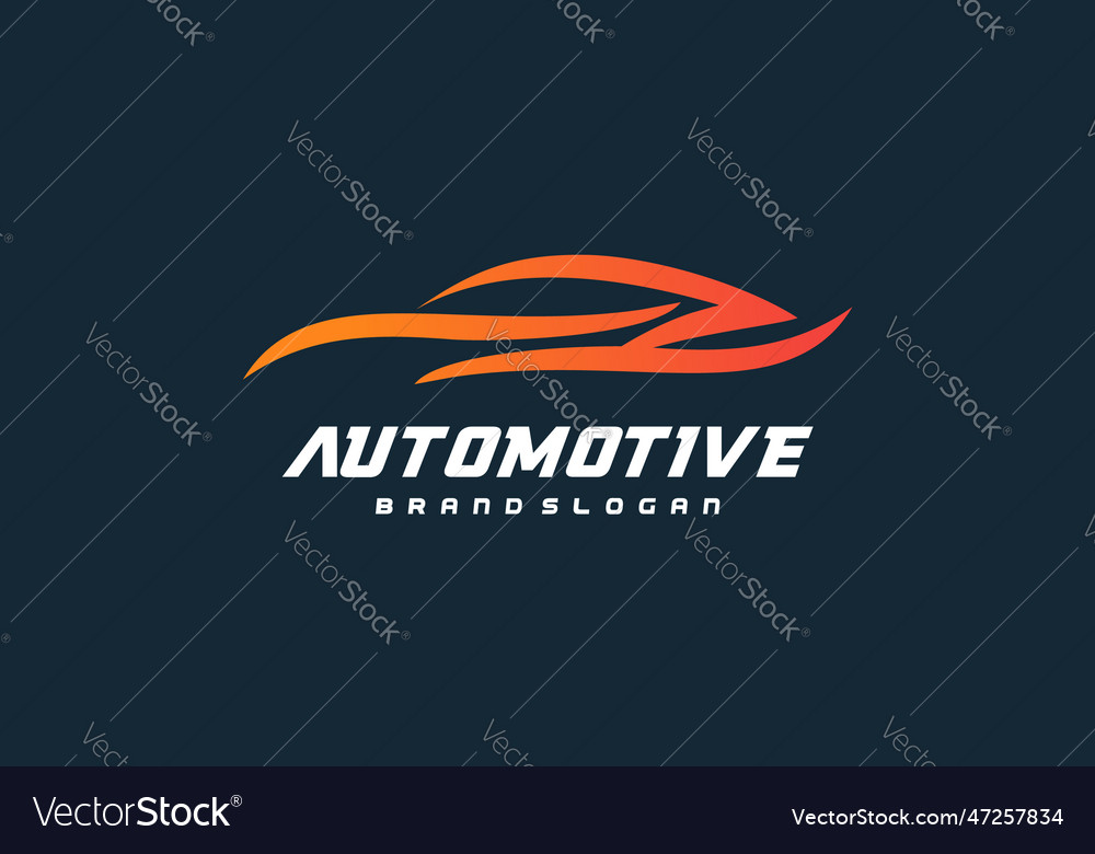 Car logo design with creative modern concept Vector Image