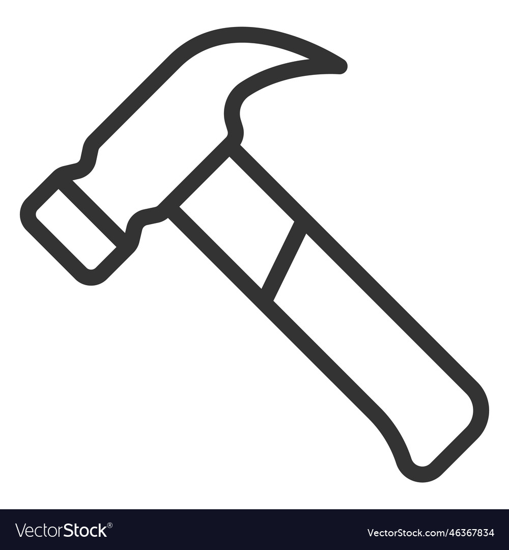 Construction hammer Royalty Free Vector Image - VectorStock