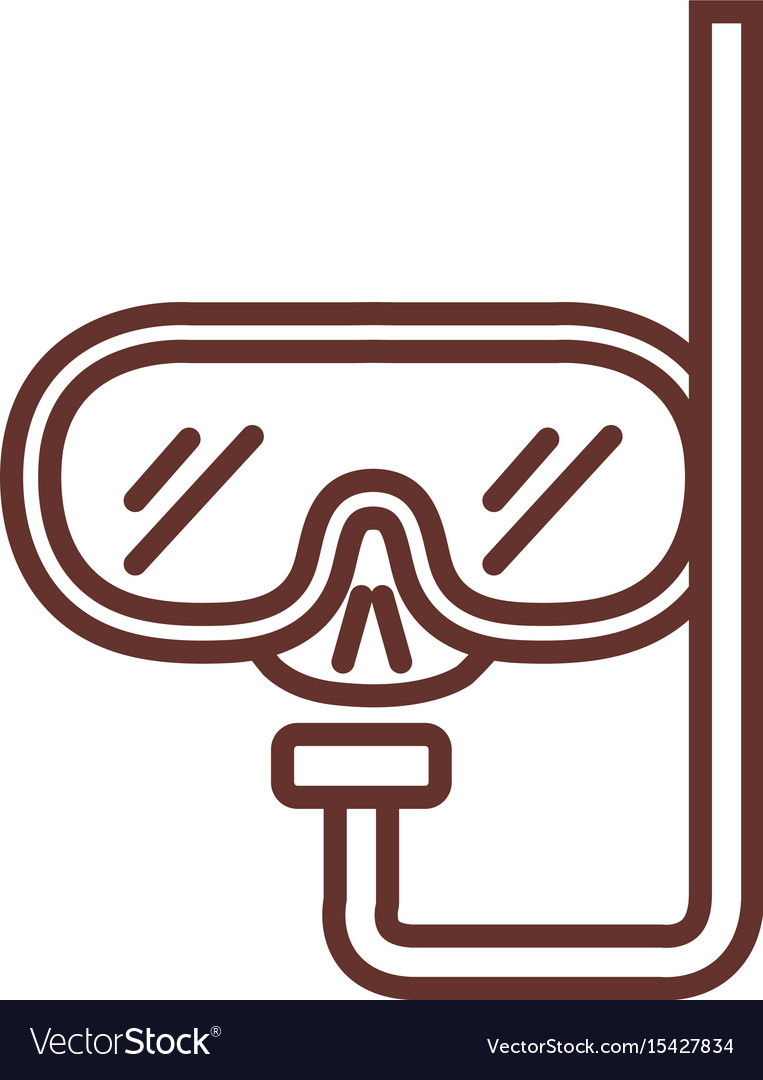 Diving googles isolated icon