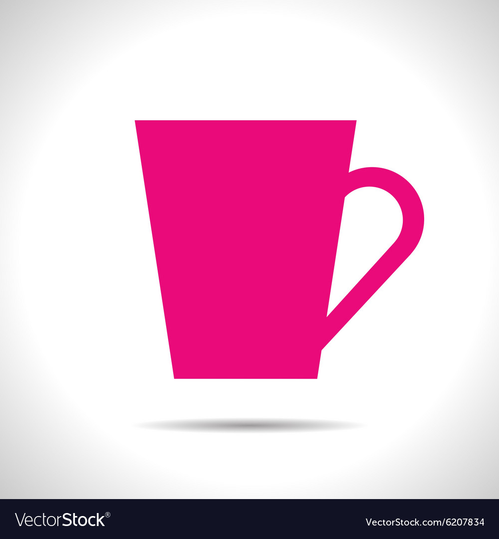 Flat color cups on shelf set
