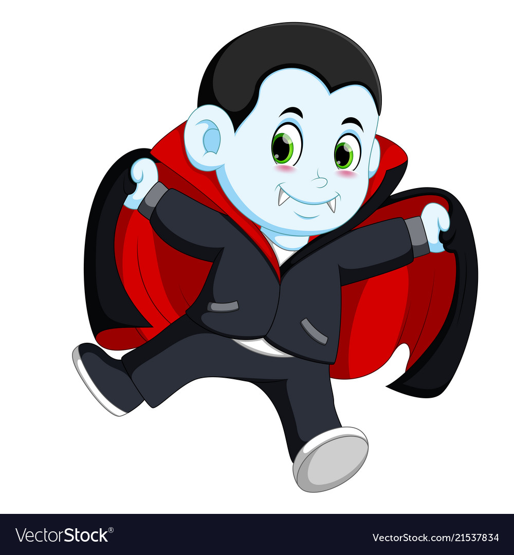 Cartoon vampire character Royalty Free Vector Image