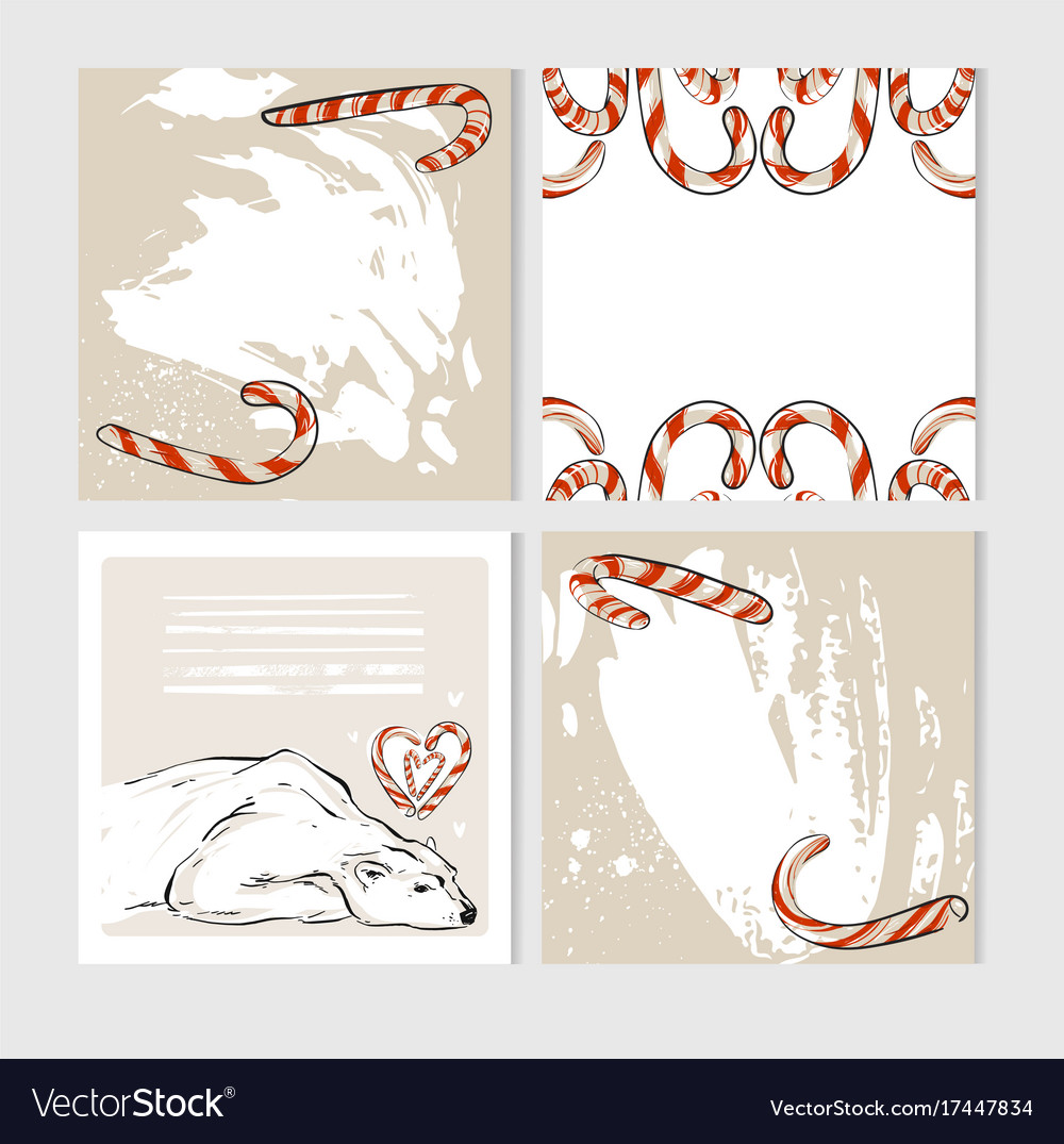 Hand made abstract merry christmas greeting