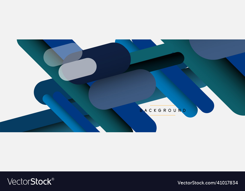 Overlapping round shapes and lines background