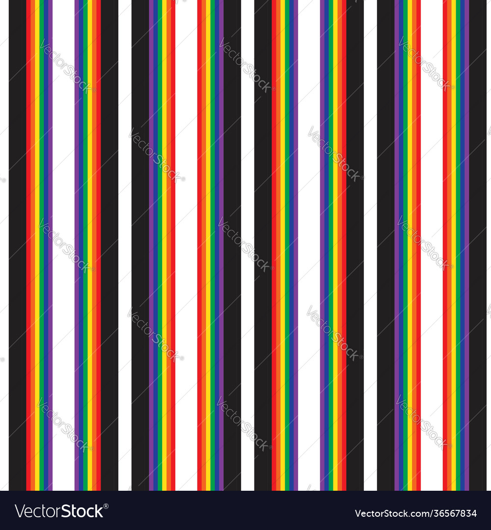 Rainbow stripe seamless pattern background Vector Image Rainbow stripe seamless pattern background