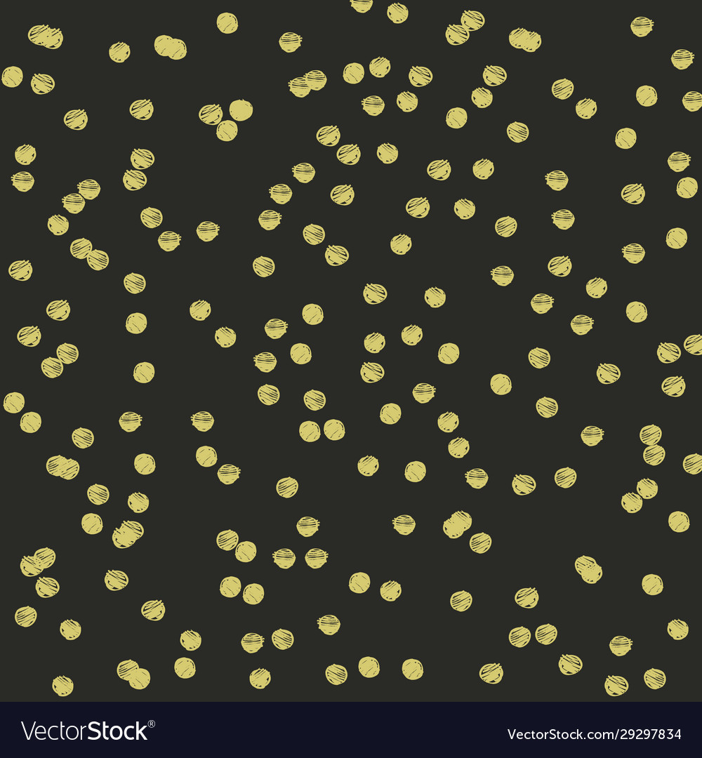 Random golden dots seamless pattern Royalty Free Vector