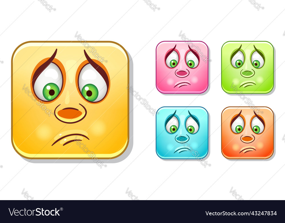 Sad emoticons collection