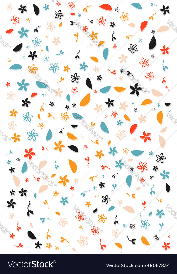 Seamless pattern with creative abstract shapes vector image Seamless pattern with creative abstract shapes