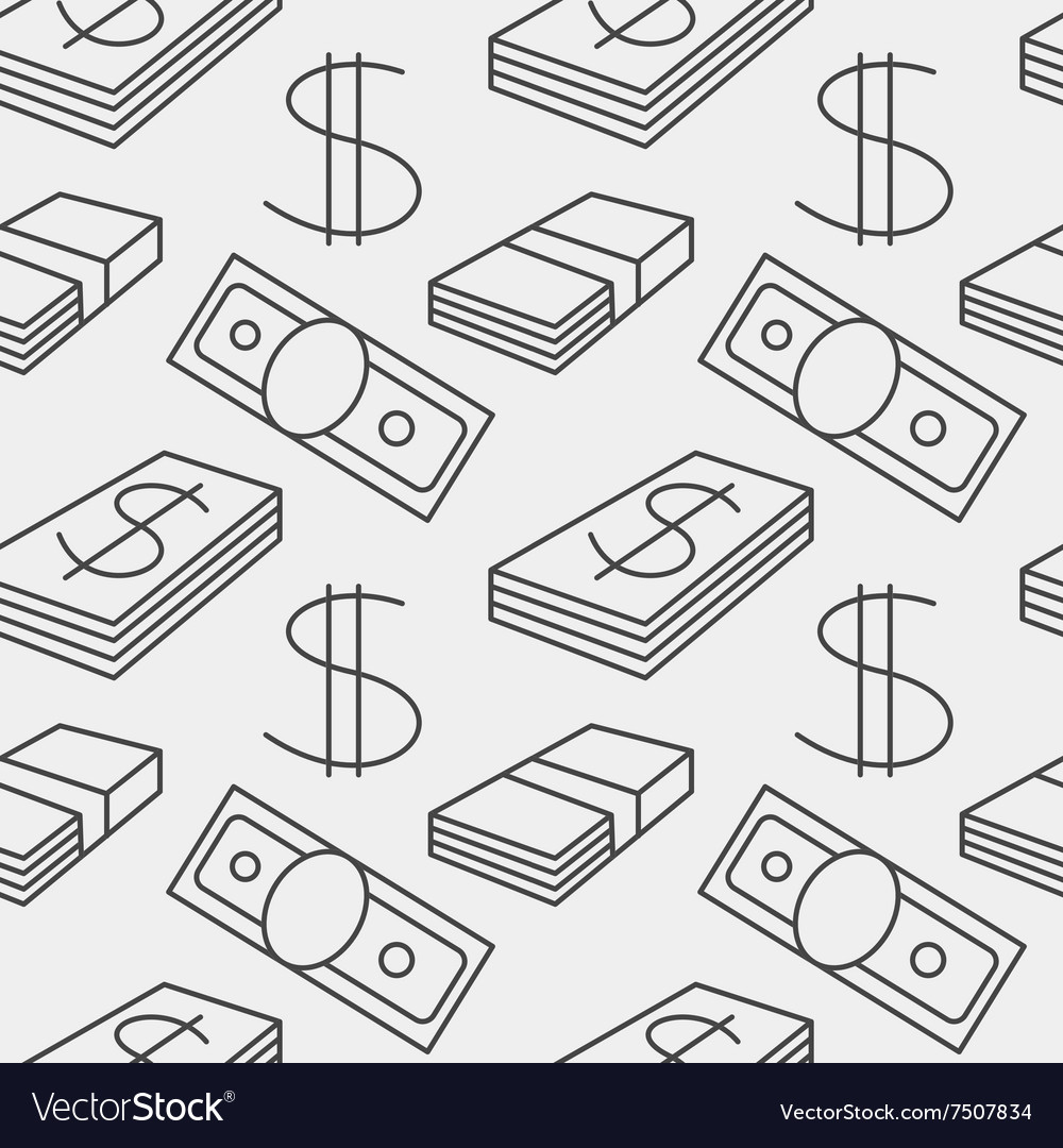 USD Currency Seamless Pattern