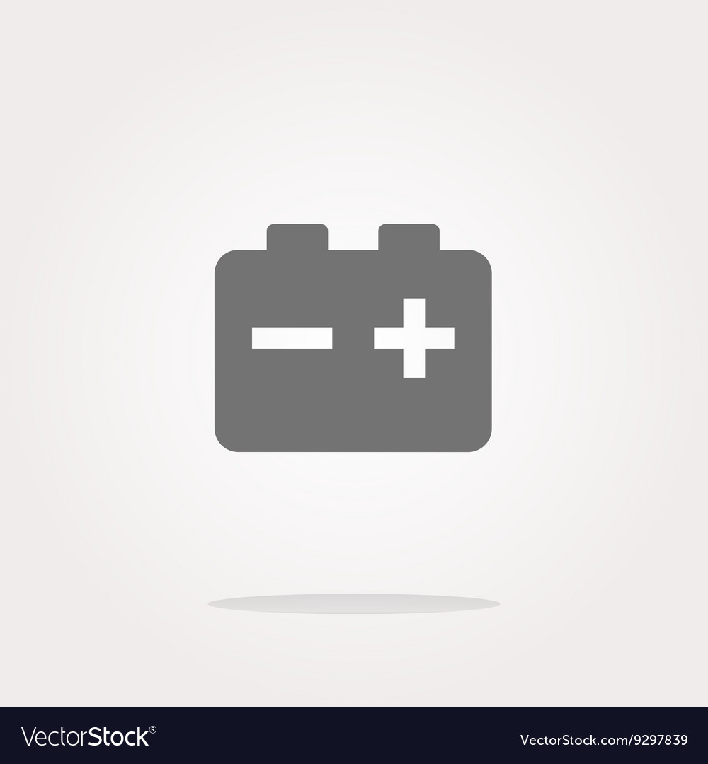 Battery round web glossy icon button