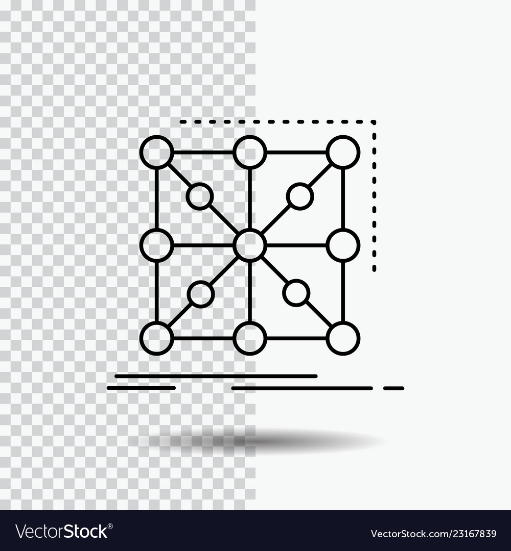 Datenrahmen App Cluster komplexe Zeilensymbol vector image Datenrahmen App Cluster komplexe Zeilensymbol