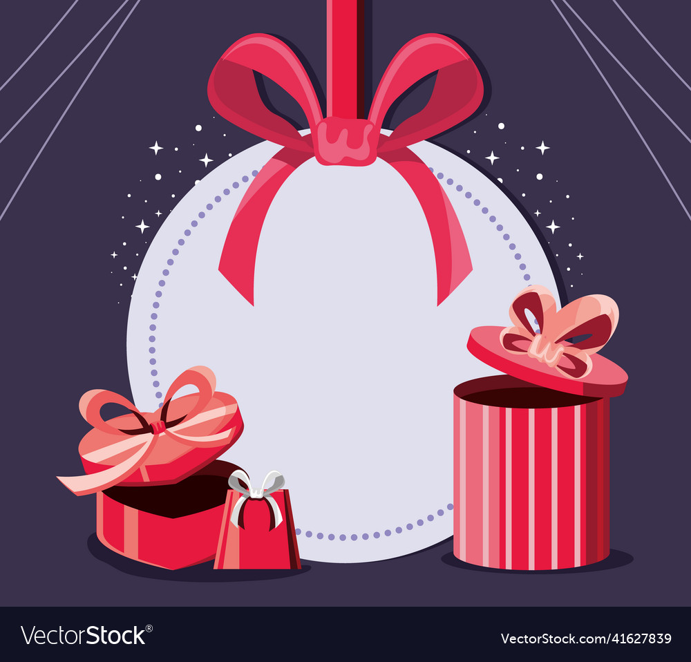 Gifts and round tag