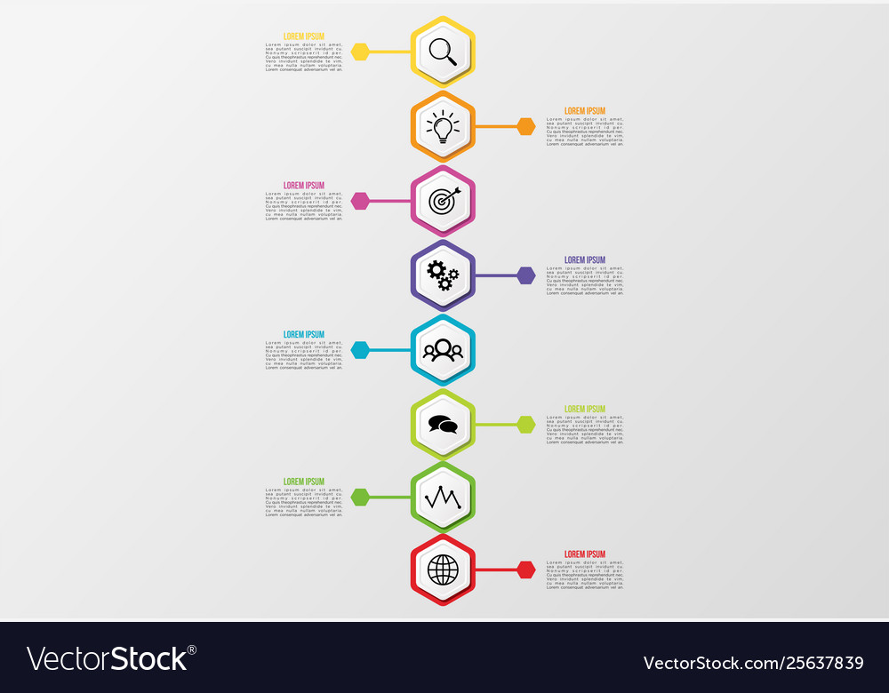 Infographic design template with options steps
