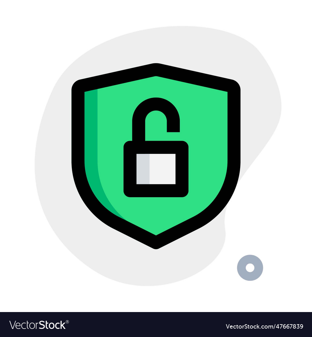 Security lock opened a warning indication