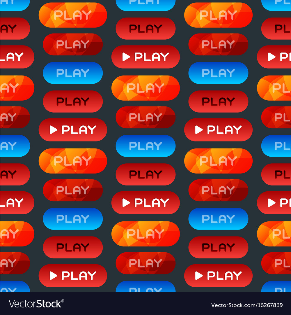 Ui interface button play media internet website