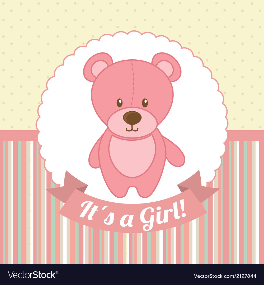 Baby shower design over lineal background